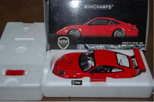 1:18 PORSCHE 911 GT3 RSR 2004 PLAIN BODY red Minichamps WRH, Hobby en Vrije tijd, Modelauto's | 1:18, Zo goed als nieuw, Auto