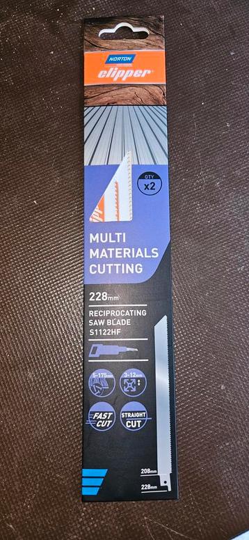 Norton Clipper Reciprozaag Bladen - 228mm - 2 stuks beschikbaar voor biedingen