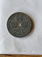 Belgische 25 centiemen munt 1946, Postzegels en Munten, Munten | België, Ophalen of Verzenden, Metaal, Losse munt