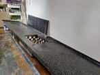 retro zwart wit terrazzo aanrechtblad, Huis en Inrichting, Keuken | Keukenelementen, Ophalen, Gebruikt, 200 cm of meer, Minder dan 100 cm