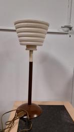 Design lamp natuursteen  - witte kelk | WD-019, Huis en Inrichting, Lampen | Tafellampen, Metaal, Zo goed als nieuw, 50 tot 75 cm