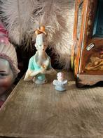 Antiek oud porseleinen beeldje Jugendstil Art deco anno 1930, Verzamelen, Beelden en Beeldjes, Ophalen of Verzenden