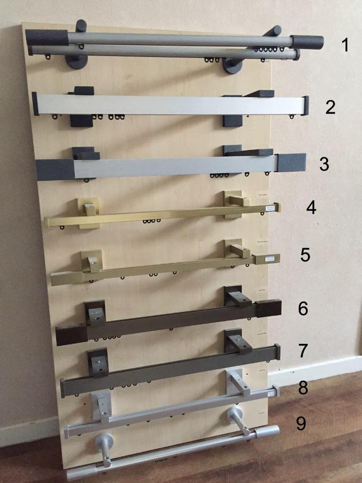 Wandsteun Wepro Gordijnrail rail aluminium messing brons, Huis en Inrichting, Stoffering | Gordijnen en Lamellen, Nieuw, Ophalen of Verzenden