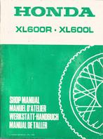 Honda XL600 R XL600 L shop manual (4106z) motor, Ophalen of Verzenden, Honda
