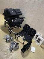 Bugaboo donkey 2-5 Twin volledig zwart, Verstelbare duwstang, Bugaboo, Ophalen of Verzenden, Zo goed als nieuw