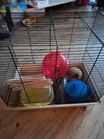 Hamsterkooi met reismandje, hamsterbal etc., Kooi, Gebruikt, Minder dan 75 cm, Hamster