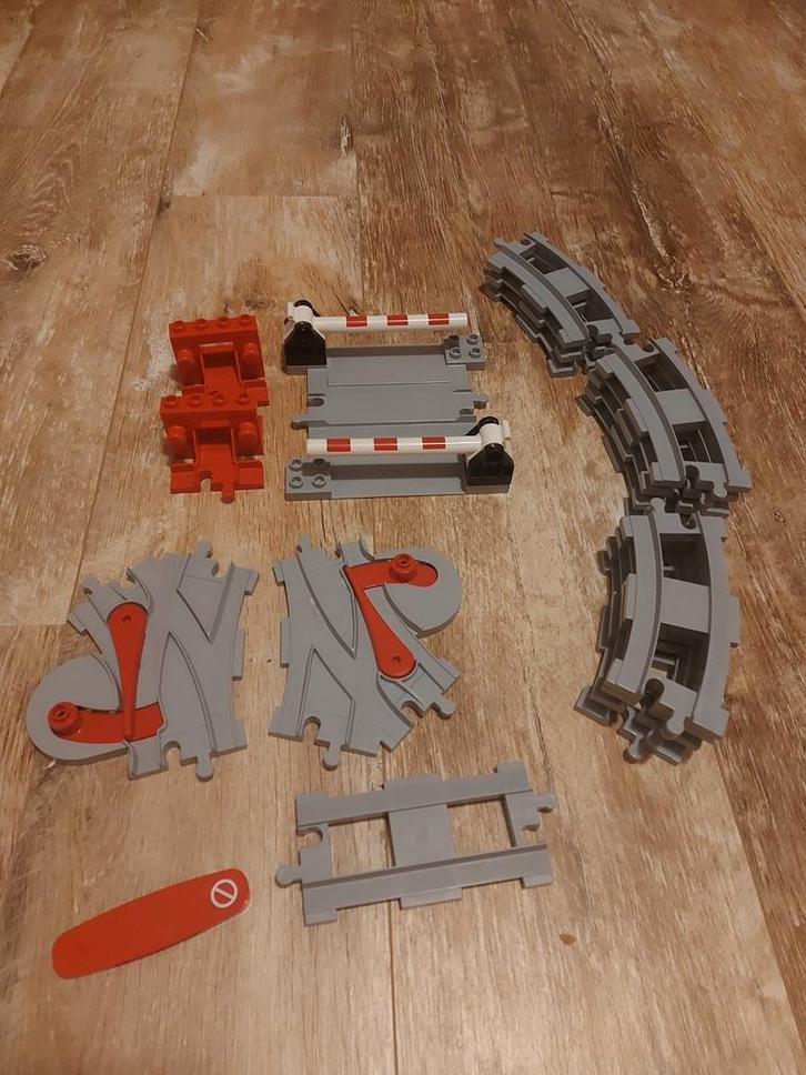 Lego Duplo 10882 Treinrails, spoorwegovergang en wissels, Kinderen en Baby's, Speelgoed | Duplo en Lego, Zo goed als nieuw, Duplo