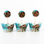 Erg leuke MOANA Cupcakehouders & toppers pak/24 st € 7,95, Verzenden, Nieuw, Cupcakes, Versiering