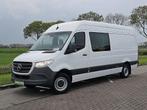 MERCEDES-BENZ SPRINTER 314 l3h2 dubbel cabine!, Auto's, Gebruikt, Euro 6, 143 pk, Wit