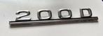 Mercedes 200D oldtimer logo letters embleem, Ophalen of Verzenden, Gebruikt, Auto's
