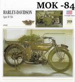 Mok84 motorkaart harley davidson sport w 584 ( 1919 ), Ophalen of Verzenden, Zo goed als nieuw, Motoren