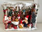 Vintage kerst winkeltje marktkraam poppenhuis 27 cm, Ophalen