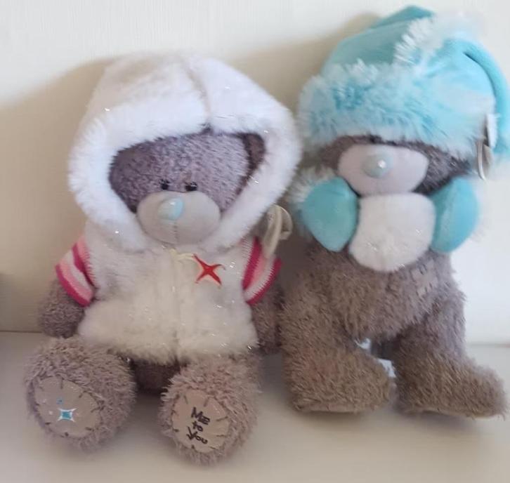 2 Me To You beren, Verzamelen, Beren en Cherished Teddies, Zo goed als nieuw, Stoffen beer, Me To You, Ophalen of Verzenden