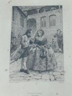 Maurice Leloir Gravure - 18e eeuwse scène, Ophalen