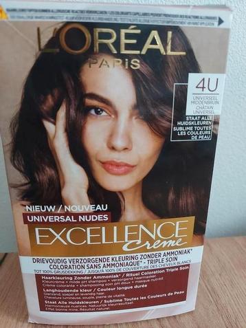 Loreal Excellence haarverf middenbruin (4U) Vaste prijs €5 beschikbaar voor biedingen