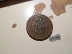 twee en een halve cent ned  indie 1858 F/zf, Postzegels en Munten, Verzenden, Buitenland, Munten