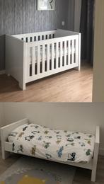 Ledikant incl. matras | Babybed Sky | wit hoogglans, Kinderen en Baby's, Ophalen, Zo goed als nieuw, Ledikant