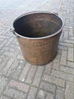 Grote antieke rood koperen geklonken haard bak, Ophalen of Verzenden