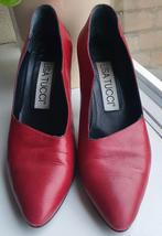 Lisa Tucci leren pin-up hakken rood/zwart – maat 40, Kleding | Dames, Schoenen, Ophalen of Verzenden, Zo goed als nieuw, Rood