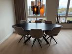 Eettafel met stoelen, Huis en Inrichting, Tafels | Eettafels, Ophalen, 100 tot 150 cm, Zo goed als nieuw, Vijf personen of meer