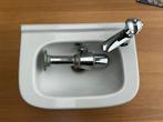Witte Sphinx wastafel met Grohe kraan, Ophalen of Verzenden, Gebruikt