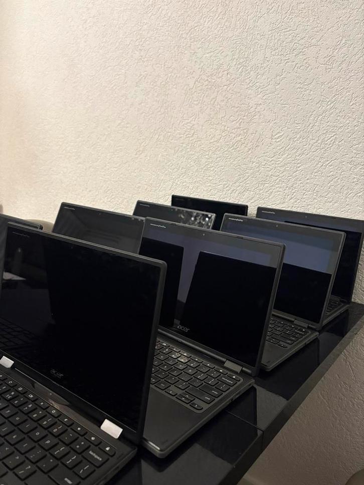 9x Acer Chromebooks R752 Series, Computers en Software, Chromebooks, Gebruikt, 11 inch, 4 GB of minder, 32 GB of minder, Qwerty