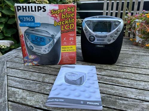 Philips digitale stereo wekkerradio/CD AJ3965, Witgoed en Apparatuur, Wekkers, Zo goed als nieuw, Digitaal, Ophalen of Verzenden