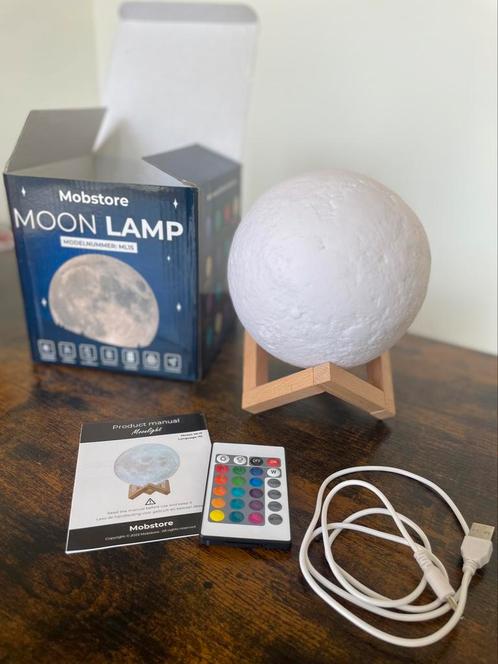Hele leuke maanlamp nieuw, Huis en Inrichting, Lampen | Tafellampen, Nieuw, Minder dan 50 cm, Ophalen of Verzenden