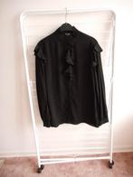 Nieuwe mooie zwarte viscose blouse Massimo Dutti mt 42/44, Massimo Dutti, Zwart, Maat 42/44 (L), Nieuw