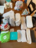 Groot pakket wasbare luiers en accessoires, Ophalen of Verzenden, Gebruikt, Jongetje of Meisje