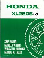 Honda XL250 S Supplement shop manual (3613z), Ophalen of Verzenden, Honda