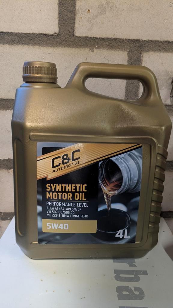 C&C 5W40 Motorolie - 4 Liter, Auto-onderdelen, Motor en Toebehoren, Alfa Romeo, Audi, BMW, Citroën, Fiat, Ford, Honda, Mercedes-Benz