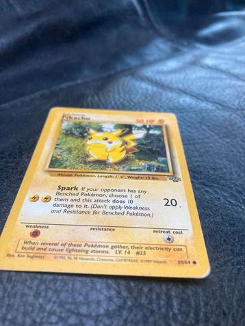 Pikachu Base Set - Zeldzame Pokémon kaart! beschikbaar voor biedingen