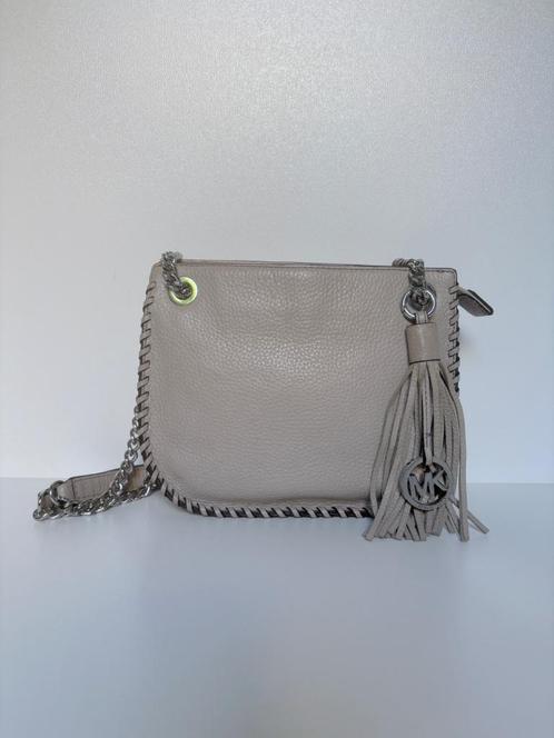 MICHAEL KORS Grijs crossbody leer schouder tas bag, Sieraden, Tassen en Uiterlijk, Tassen | Damestassen, Zo goed als nieuw, Schoudertasje