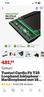 Tunturi Cardio Fit T25 Loopband  inklapbaar - Zie Bol, Ophalen, Zo goed als nieuw, Metaal, Loopband