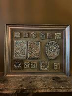 Perzisch keramiek/Qajar aardewerk in lijst, Ophalen of Verzenden