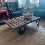 Unieke Salon Tafel Kar/Wagen, Huis en Inrichting, Tafels | Salontafels, Ophalen, Gebruikt, 100 tot 150 cm, 50 tot 100 cm