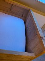 Steigerhouten Bed + lattenbodem + matras, Huis en Inrichting, Slaapkamer | Bedden, Ophalen, Eenpersoons, Bruin, Steigerhout