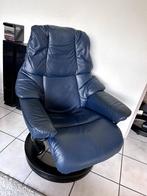 Stressless Rheno S fauteuil zgan + gratis hocker, Ophalen, Zo goed als nieuw, Modern, 50 tot 75 cm