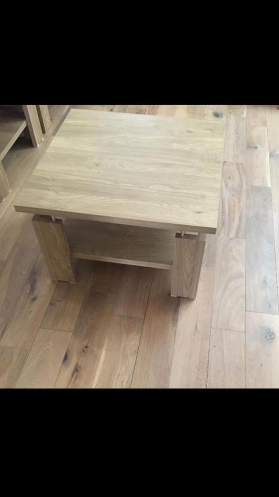 Beukenlook Salontafel/Bijzettafel met Opbergruimte, Huis en Inrichting, Kasten | Televisiemeubels, Zo goed als nieuw, Minder dan 100 cm