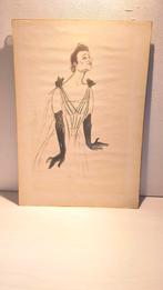 Vintage lithografische kunstdruk Henri de Toulouse-Lautrec, Ophalen of Verzenden