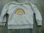 Sweater trui beige bruin maat 92 truitje regenboog, Kinderen en Baby's, Ophalen of Verzenden, Zo goed als nieuw, Meisje, Trui of Vest