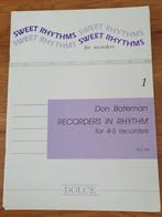Sweet Rhythms Blokfluitboek 1 - Don Bateman, Ophalen of Verzenden, Gebruikt, Overige soorten, Blokfluit