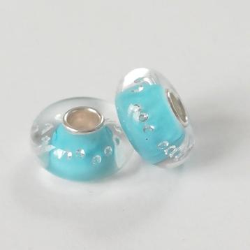 Set van 2 ogerbeads glasbedels beschikbaar voor biedingen