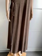 J122 Yaya maat 42=L lange overslag-jurk vest bruin, Kleding | Dames, Bruin, Maat 42/44 (L), Ophalen of Verzenden, Zo goed als nieuw