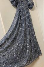 Glitterjurk  pailletten jurk met pofmouwen maat M (nieuw), Ophalen of Verzenden, Nieuw