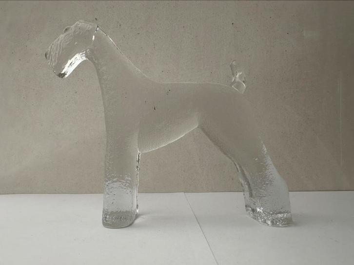 Kosta Boda glazen Airdaleterrier 97792-3, Antiek en Kunst, Antiek | Glas en Kristal, Ophalen of Verzenden