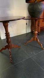 Houten Bijzettafels Set - Klassiek, Gebruikt, Rond, Hout, Ophalen