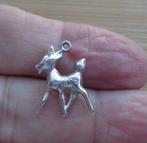 zilveren vintage bedel bambi hertje [055], Overige merken, Verzenden, Zo goed als nieuw, 1 bedel