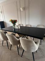 Richmond Oakura Eettafel met gouden spinpoot, Huis en Inrichting, Tafels | Eettafels, Ophalen, Gebruikt, 200 cm of meer, 50 tot 100 cm